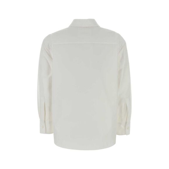 Jil Sander Women White Poplin Shirt